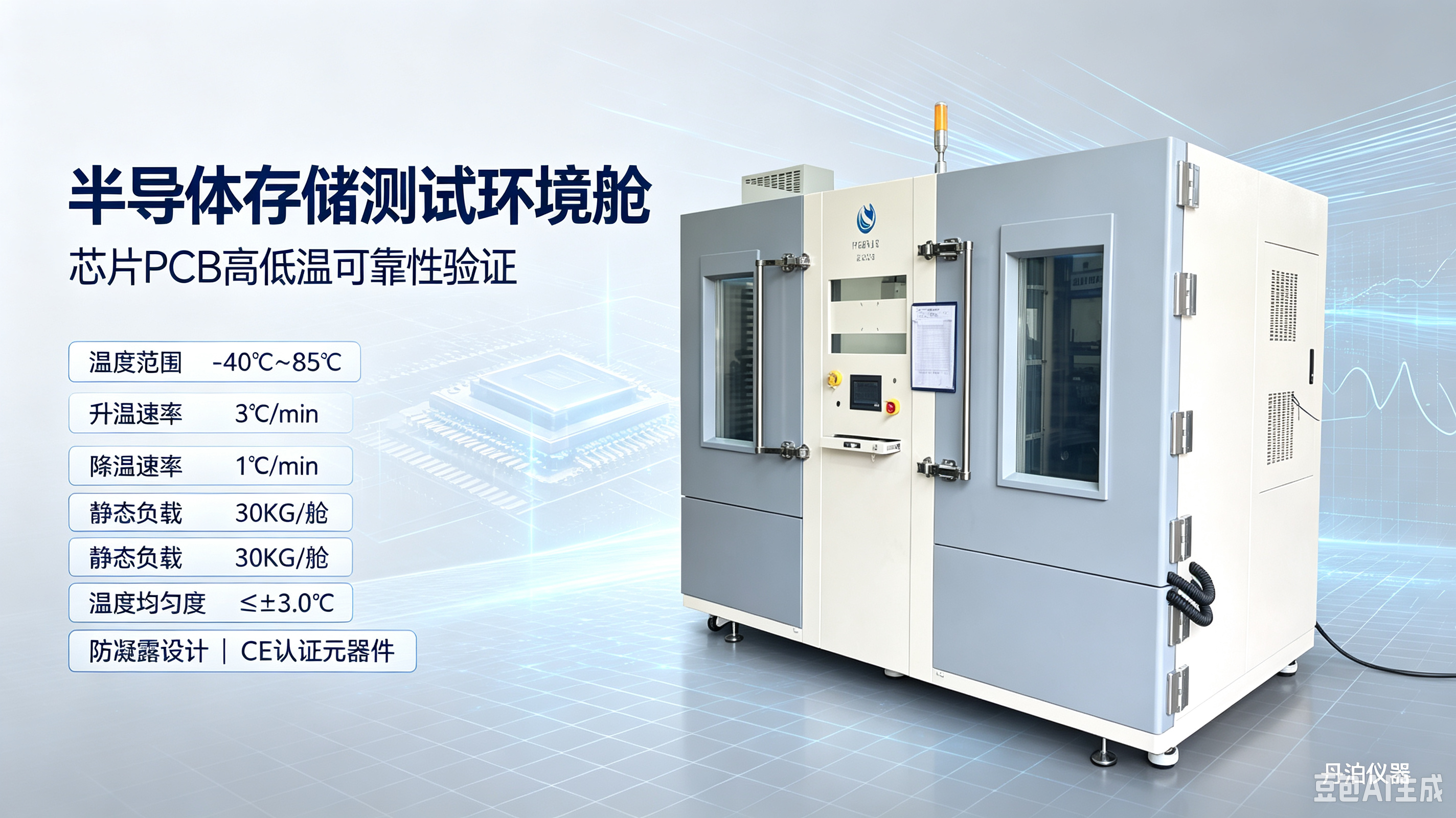 丹泊仪器完成半导体存储测试环境箱批量生产调试，助力芯片 PCB 可靠性验证